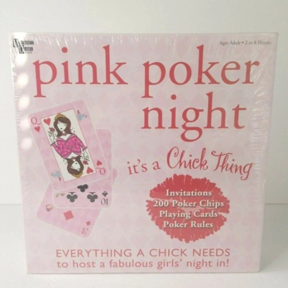 Pink Poker Night Game-It's a Chick Thing! NEW SEALED